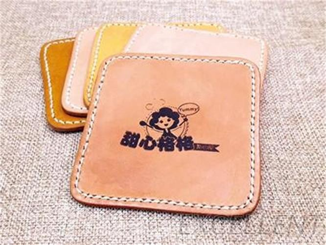 真皮杯垫/皮革杯垫/杯垫/植鞣皮革/礼赠品/文创商品