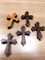 十字架 /木制十字架/雷射雕刻/饰品配件/木质项链