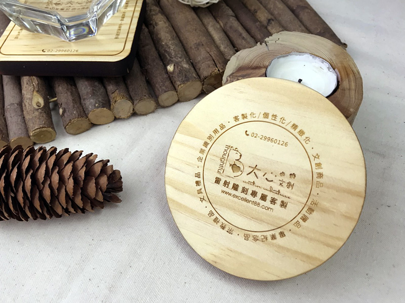 客製化-方/圓厚原木杯墊