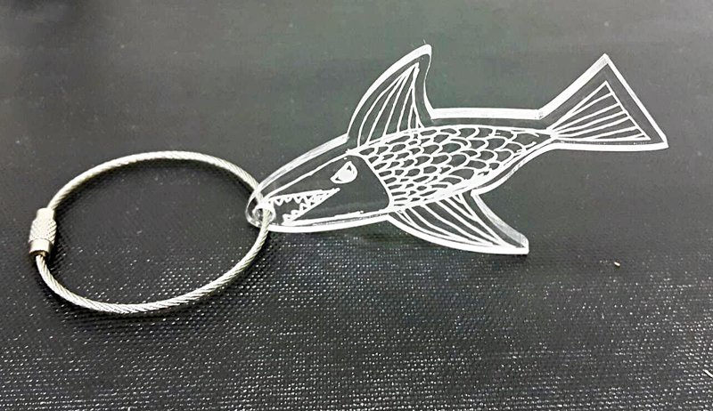 原木/壓克力造型雷雕鑰匙圈